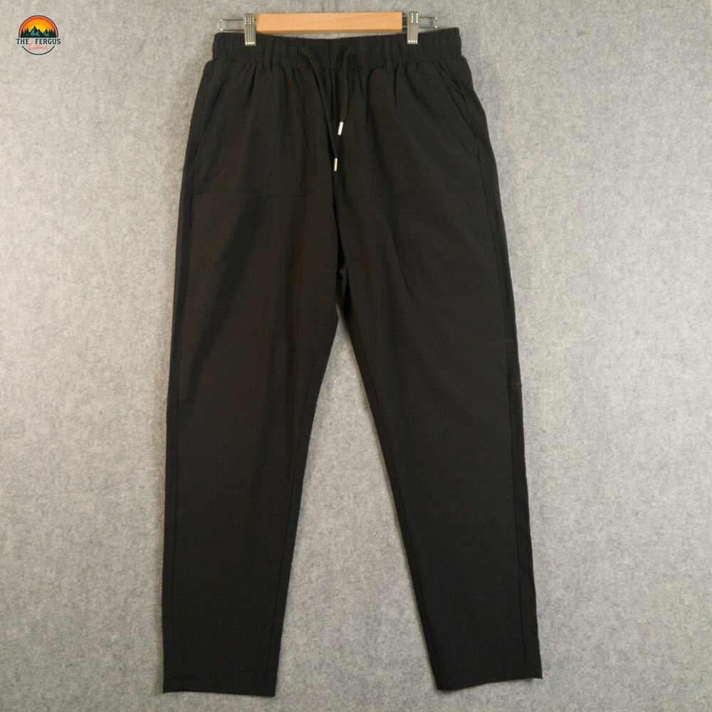 NWT Multipants Cropped Pants Black Scrubs Drawstring Waist Women's Size XL